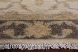 Ivory Peshawar Hand Knotted Runner Rug - 2' 8" X 9' 7" - Golden Nile