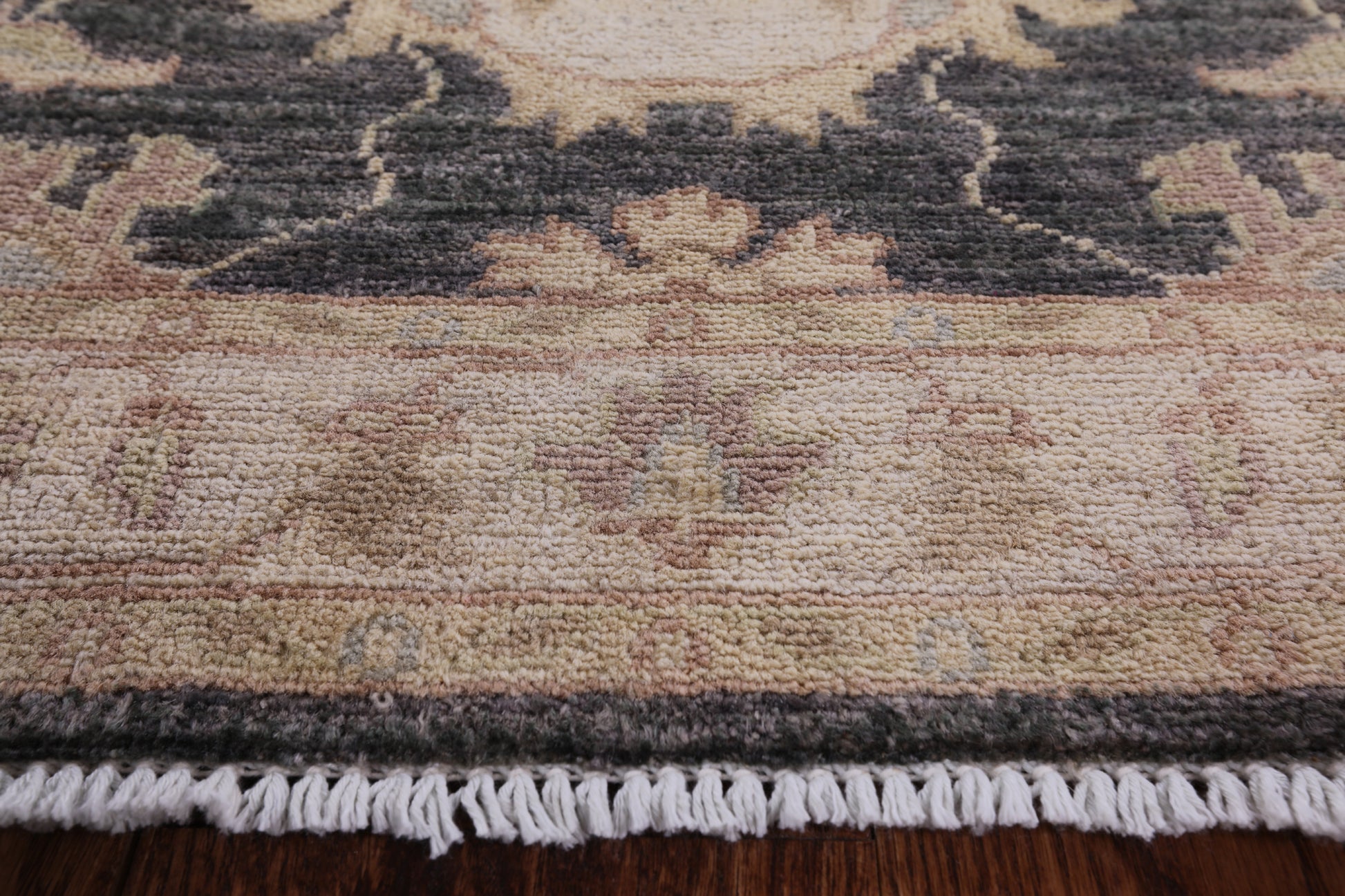 Grey Peshawar Handmade Wool Runner Rug - 2' 8" X 9' 9" - Golden Nile