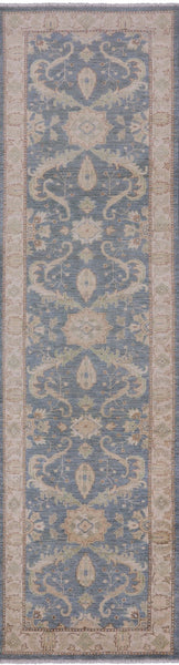 Peshawar Hand Knotted Runner Rug - 2' 8" X 9' 8" - Golden Nile