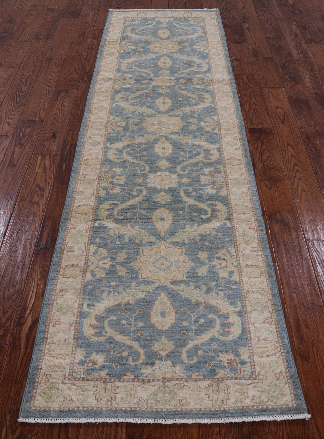 Peshawar Hand Knotted Runner Rug - 2' 8" X 9' 8" - Golden Nile