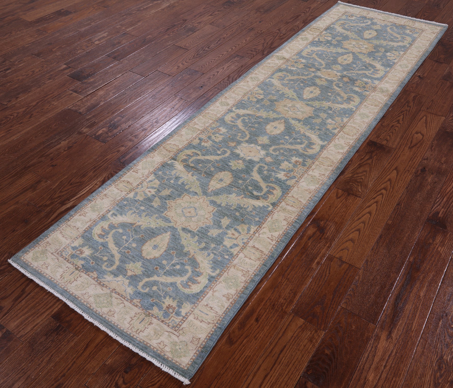 Peshawar Hand Knotted Runner Rug - 2' 8" X 9' 8" - Golden Nile