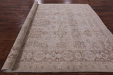 Ivory Peshawar Handmade Wool Area Rug - 8' 10" X 12' 4" - Golden Nile