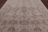 Ivory Peshawar Handmade Wool Area Rug - 8' 10" X 12' 4" - Golden Nile