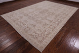 Ivory Peshawar Handmade Wool Area Rug - 8' 10" X 12' 4" - Golden Nile