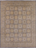 Peshawar Handmade Wool Rug - 9' 1" X 11' 9" - Golden Nile