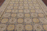 Peshawar Handmade Wool Rug - 9' 1" X 11' 9" - Golden Nile