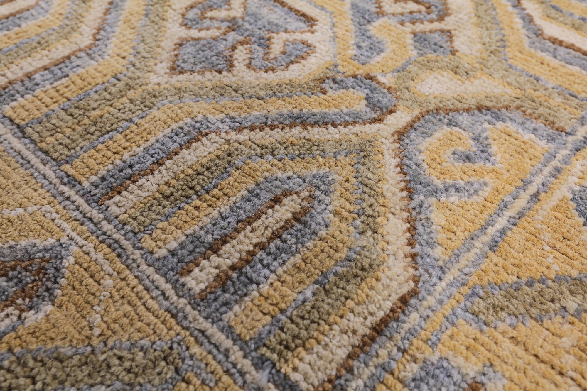 Peshawar Handmade Wool Rug - 9' 1" X 11' 9" - Golden Nile