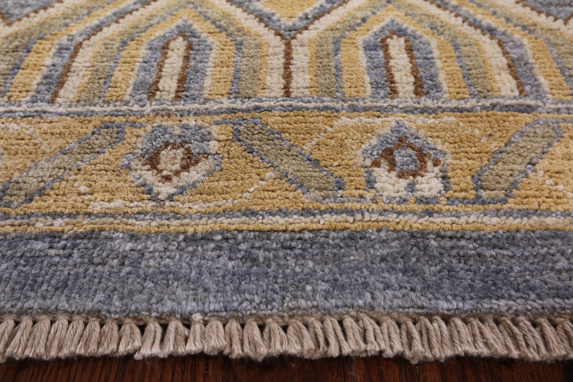 Peshawar Handmade Wool Rug - 9' 1" X 11' 9" - Golden Nile