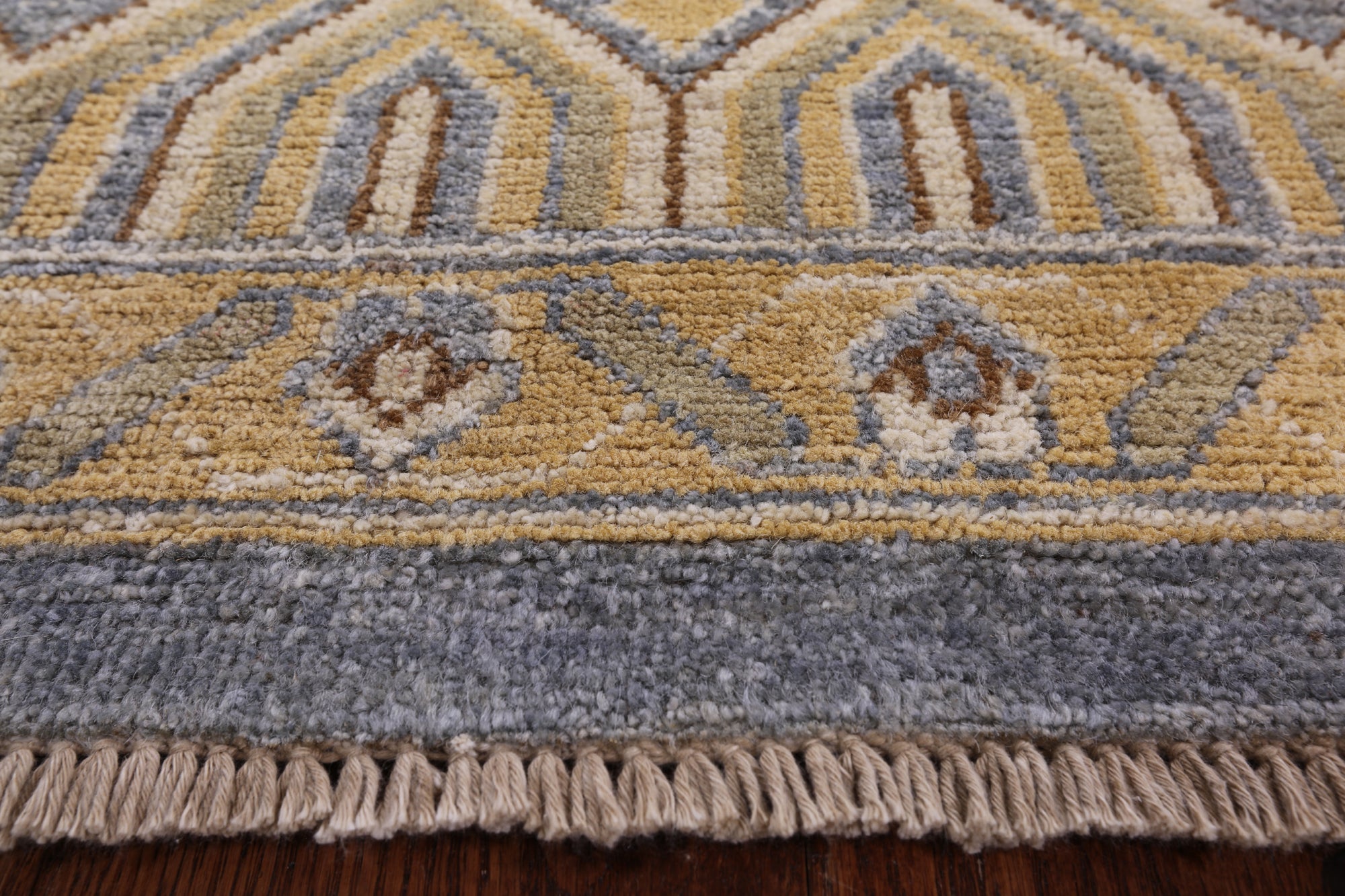 Peshawar Handmade Wool Rug - 9' 1" X 11' 9" - Golden Nile