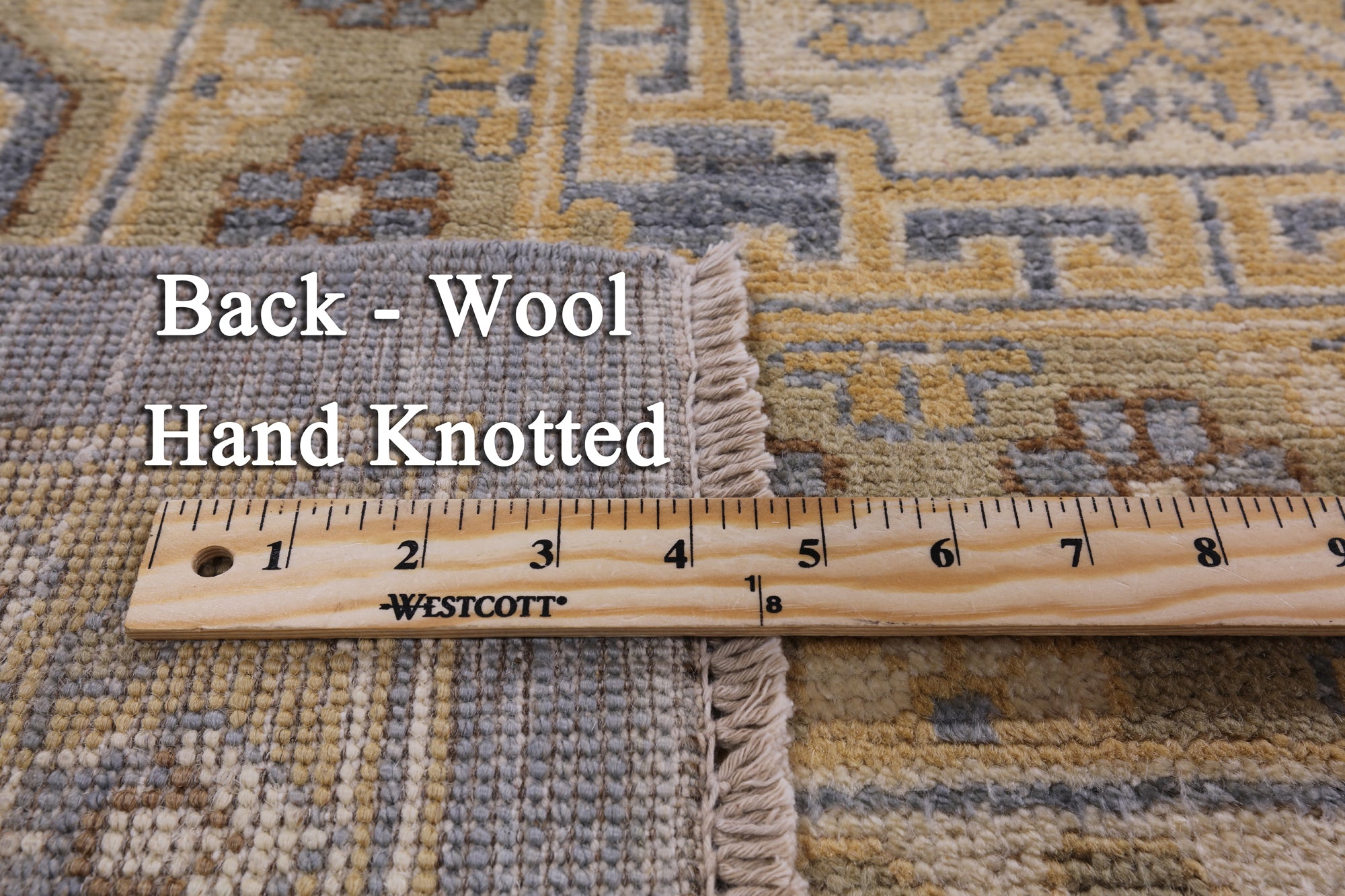 Peshawar Handmade Wool Rug - 9' 1" X 11' 9" - Golden Nile