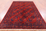 Ersari Hand Knotted Area Rug - 5' 7" X 8' 2" - Golden Nile