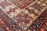 Blue Super Kazak Handmade Wool Rug - 8' 0" X 9' 10" - Golden Nile