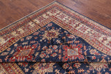 Blue Super Kazak Handmade Wool Rug - 8' 0" X 9' 10" - Golden Nile