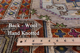 Ersari Hand Knotted Wool Rug - 9' 1" X 12' 6" - Golden Nile