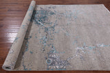 Modern Handmade Wool & Silk Rug - 6' 1" X 8' 10" - Golden Nile