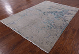 Modern Handmade Wool & Silk Rug - 6' 1" X 8' 10" - Golden Nile