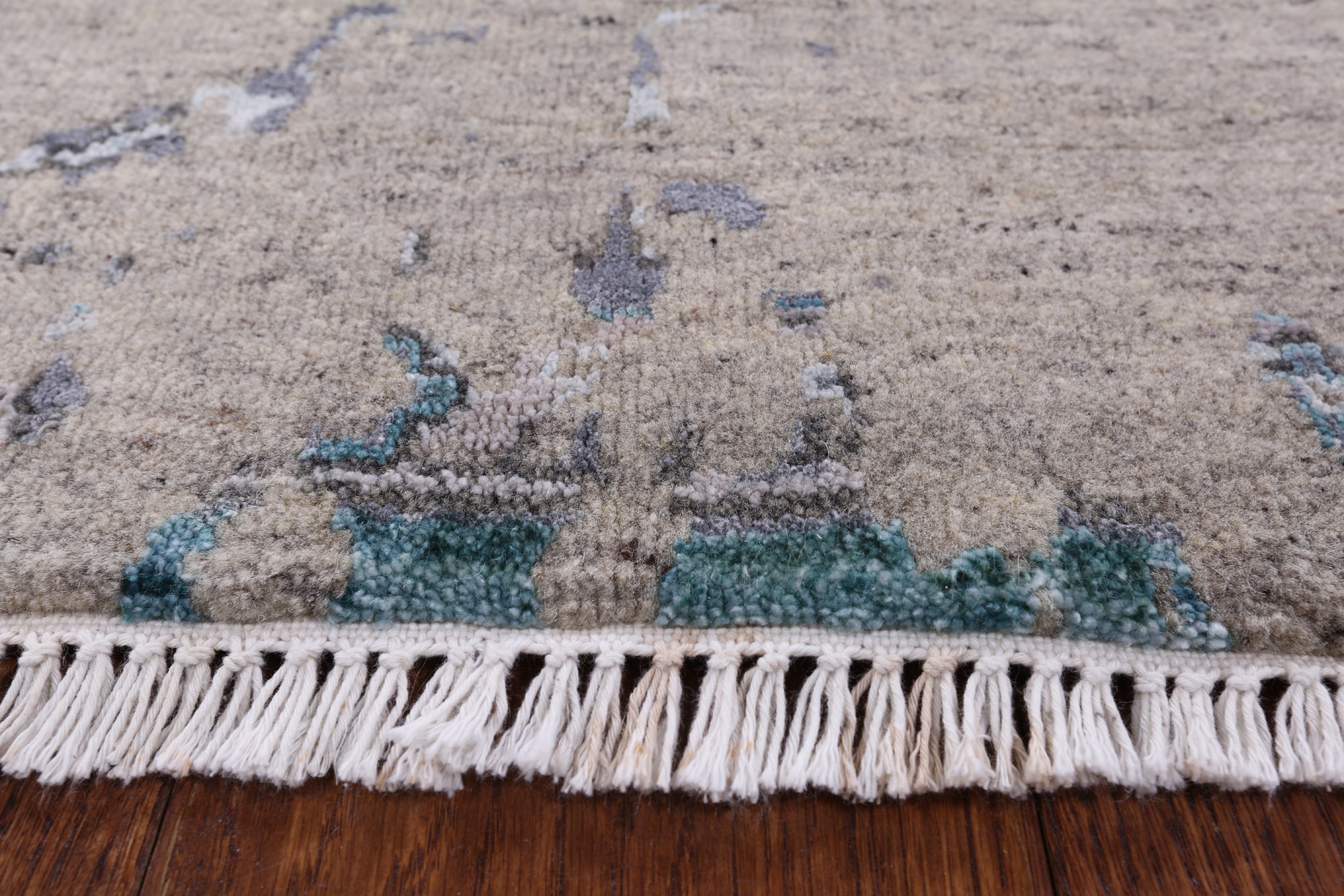 Modern Handmade Wool & Silk Rug - 6' 1" X 8' 10" - Golden Nile