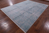 Modern Hand Knotted Wool & Silk Rug - 9' X 12' - Golden Nile