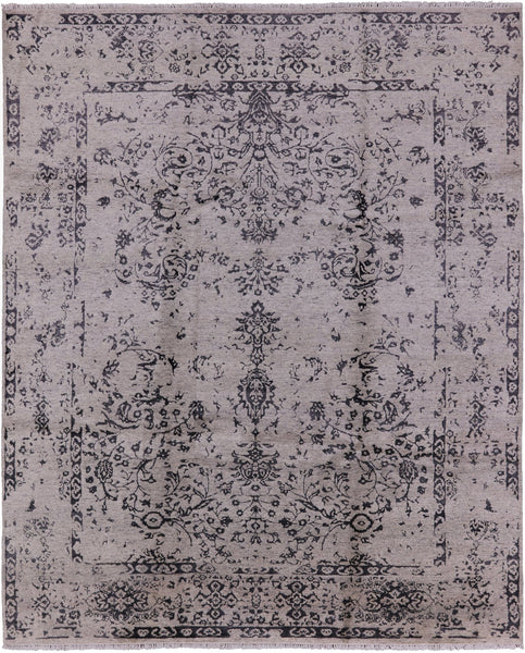 Fine Serapi Hand Knotted Wool & Silk Rug - 8' 1" X 9' 11" - Golden Nile