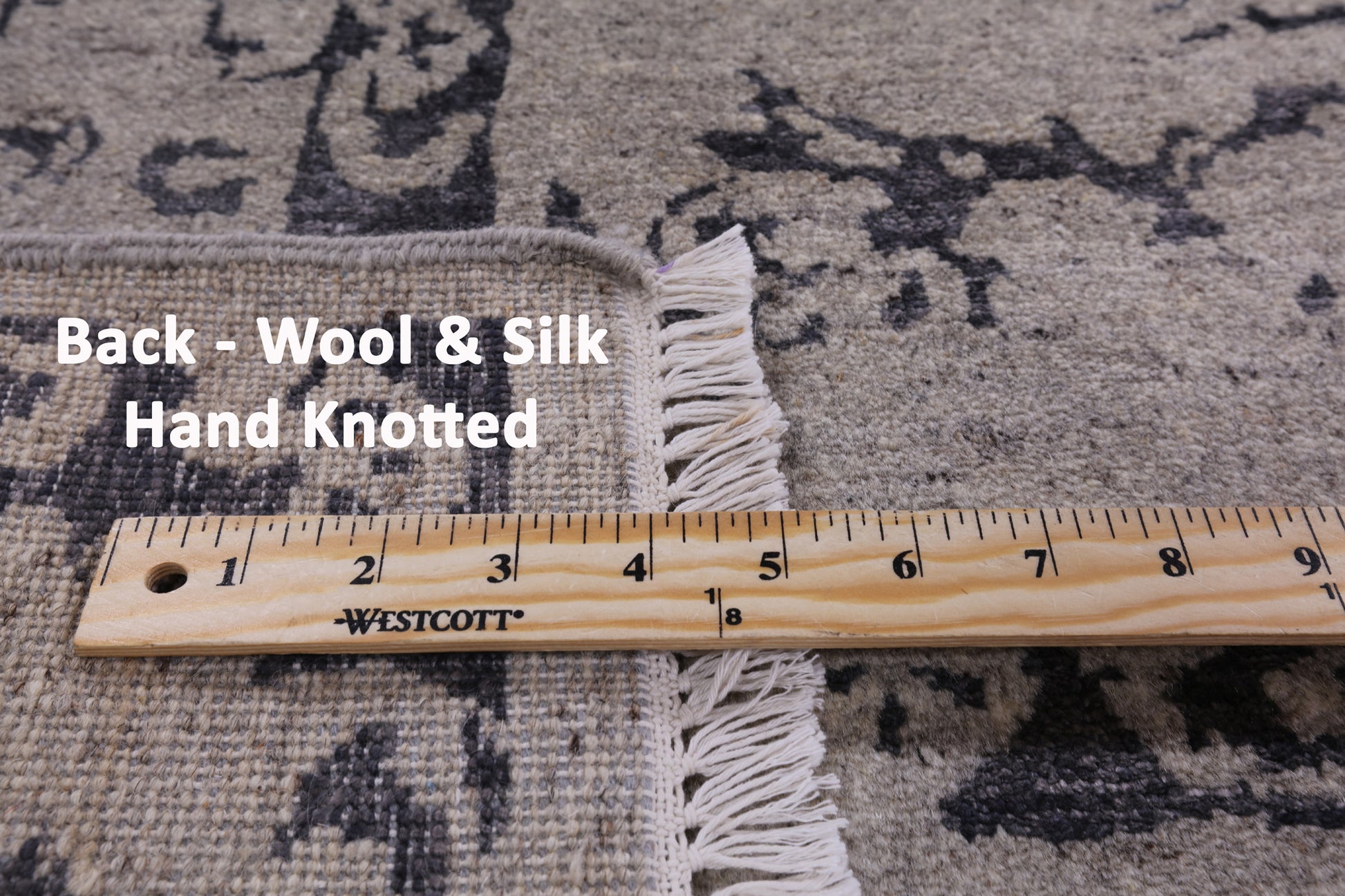 Fine Serapi Hand Knotted Wool & Silk Rug - 8' 1" X 9' 11" - Golden Nile