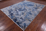 8 X 10 Modern Wool & Silk Hand Knotted Rug - Golden Nile