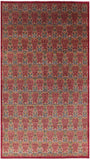 Red William Morris Hand Knotted Wool Area Rug - 11' 11" X 22' 10" - Golden Nile