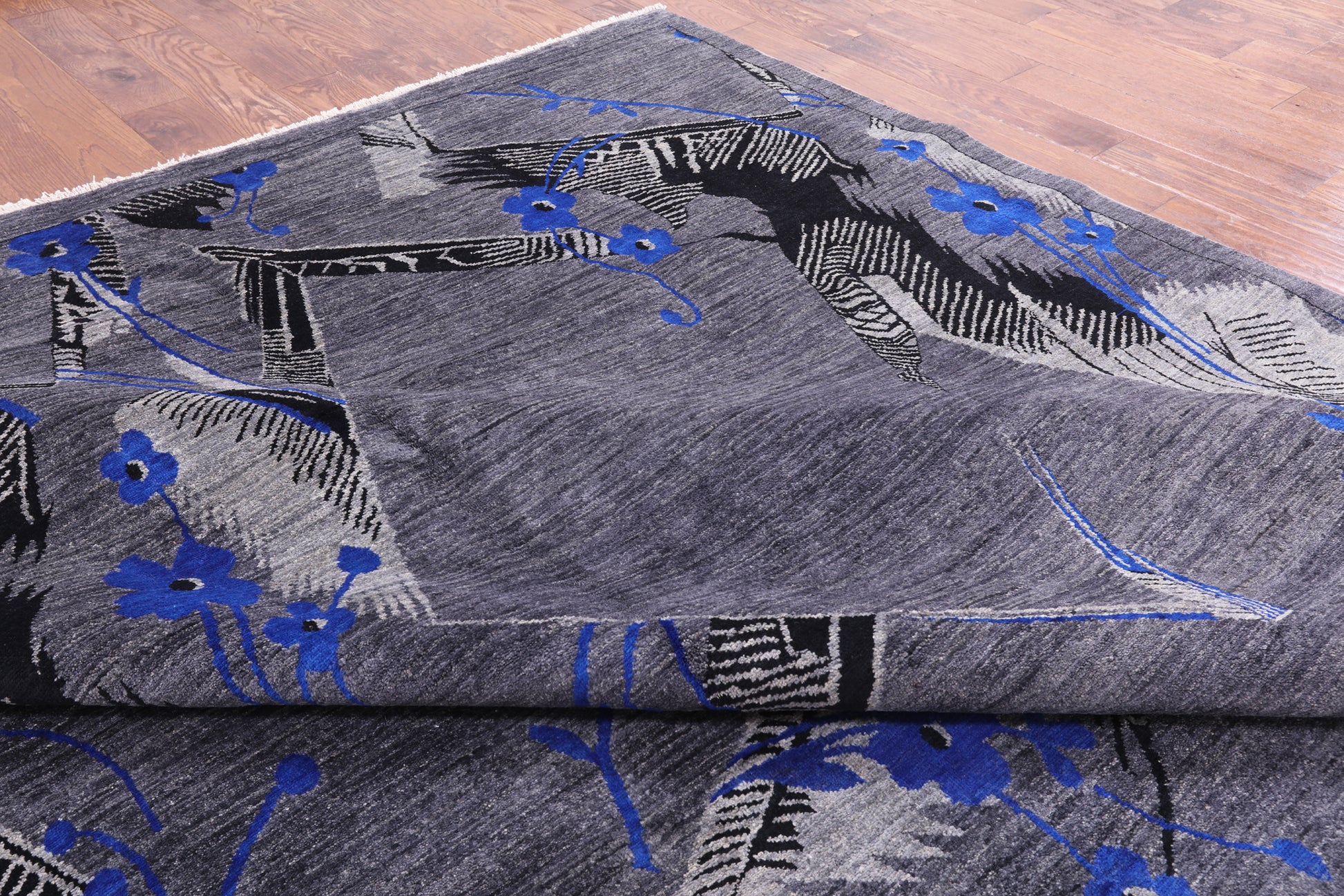William Morris Hand Knotted Wool Rug - 12' 0" X 17' 1" - Golden Nile
