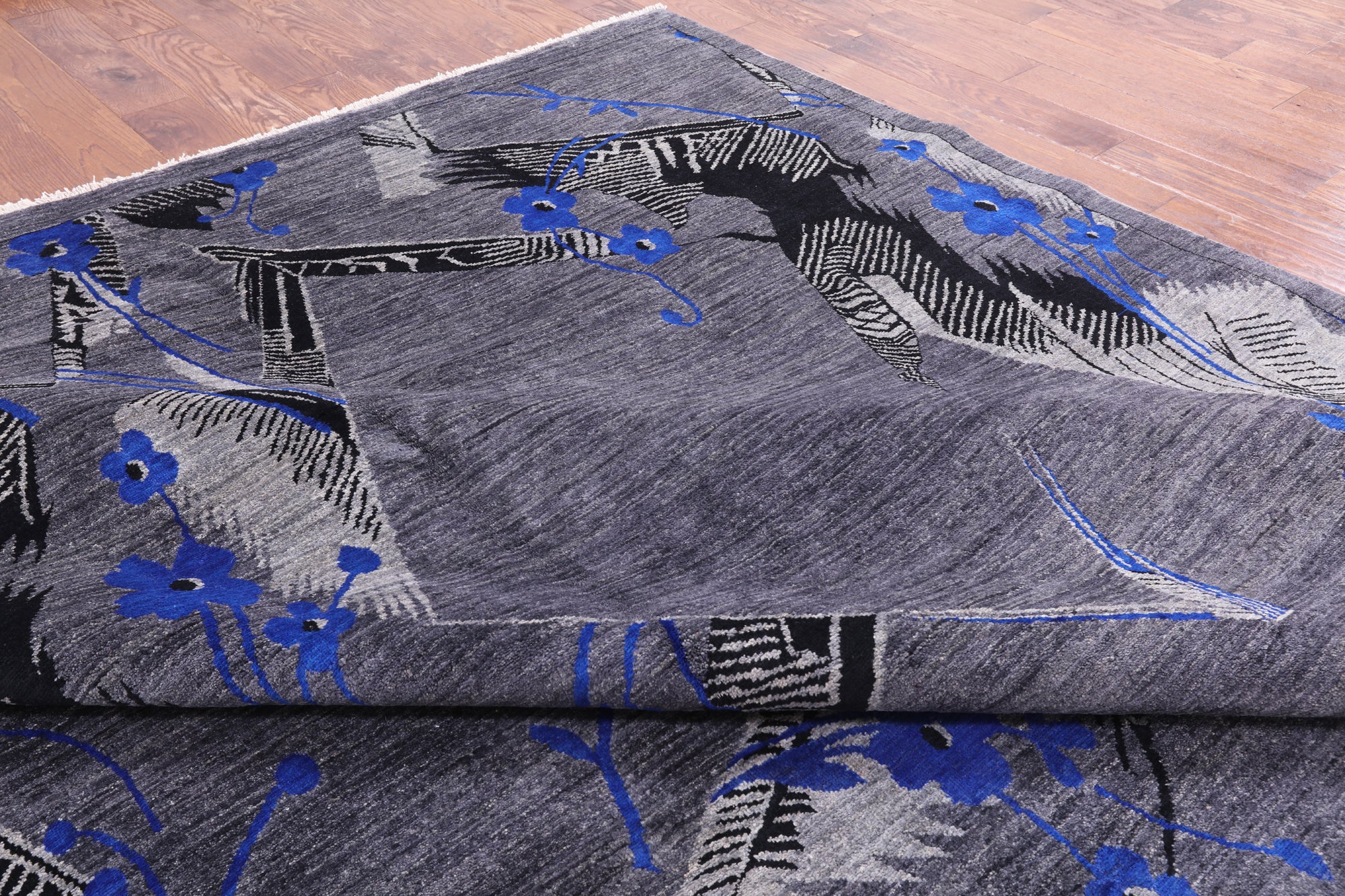 William Morris Hand Knotted Wool Rug - 12' 0" X 17' 1" - Golden Nile