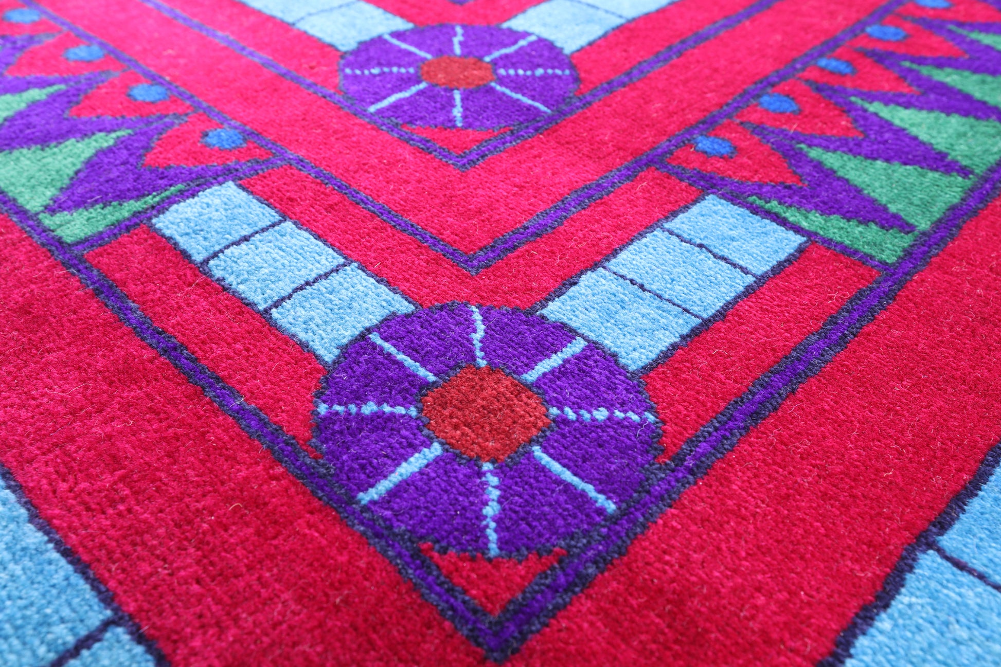 Red Peacock William Morris Hand Knotted Wool Area Rug - 12' 2" X 17' 0" - Golden Nile