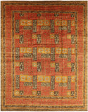 William Morris Handmade Wool Area Rug - 12' 0" X 15' 4" - Golden Nile