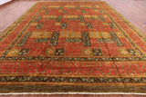 William Morris Handmade Wool Area Rug - 12' 0" X 15' 4" - Golden Nile