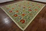 12 X 15 Hand Knotted Suzani Rug - Golden Nile