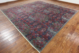 12' Square Modern Arts And Crafts Hand Knotted Rug - Golden Nile