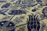 Square Oriental Wool Suzani Rug 12 X 12 - Golden Nile