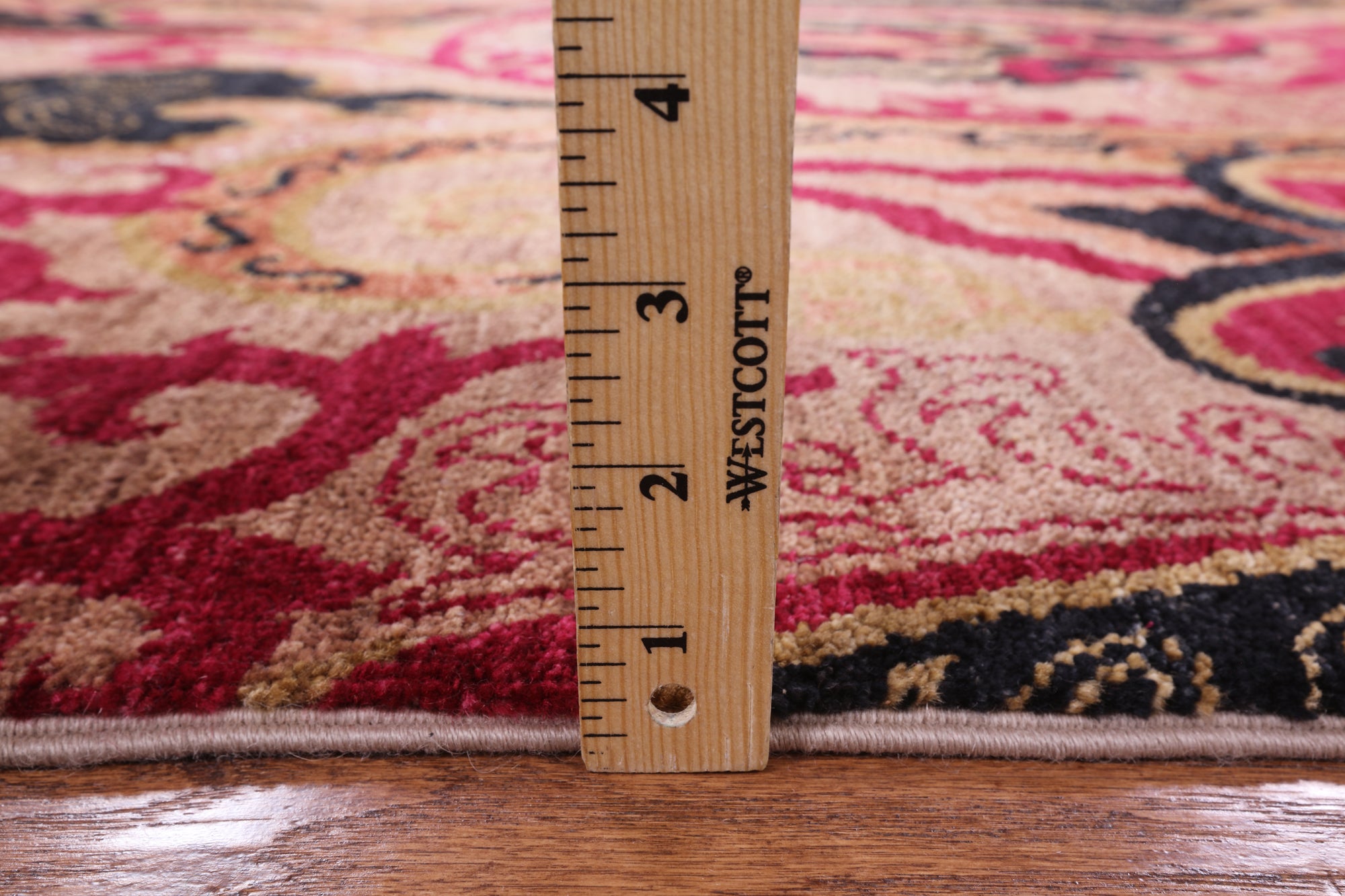 William Morris Hand Knotted Rug - 9' 10" X 10' 7" - Golden Nile