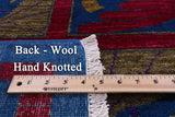 Blue Peacock William Morris Hand Knotted Wool Rug - 10' 0" X 13' 10" - Golden Nile