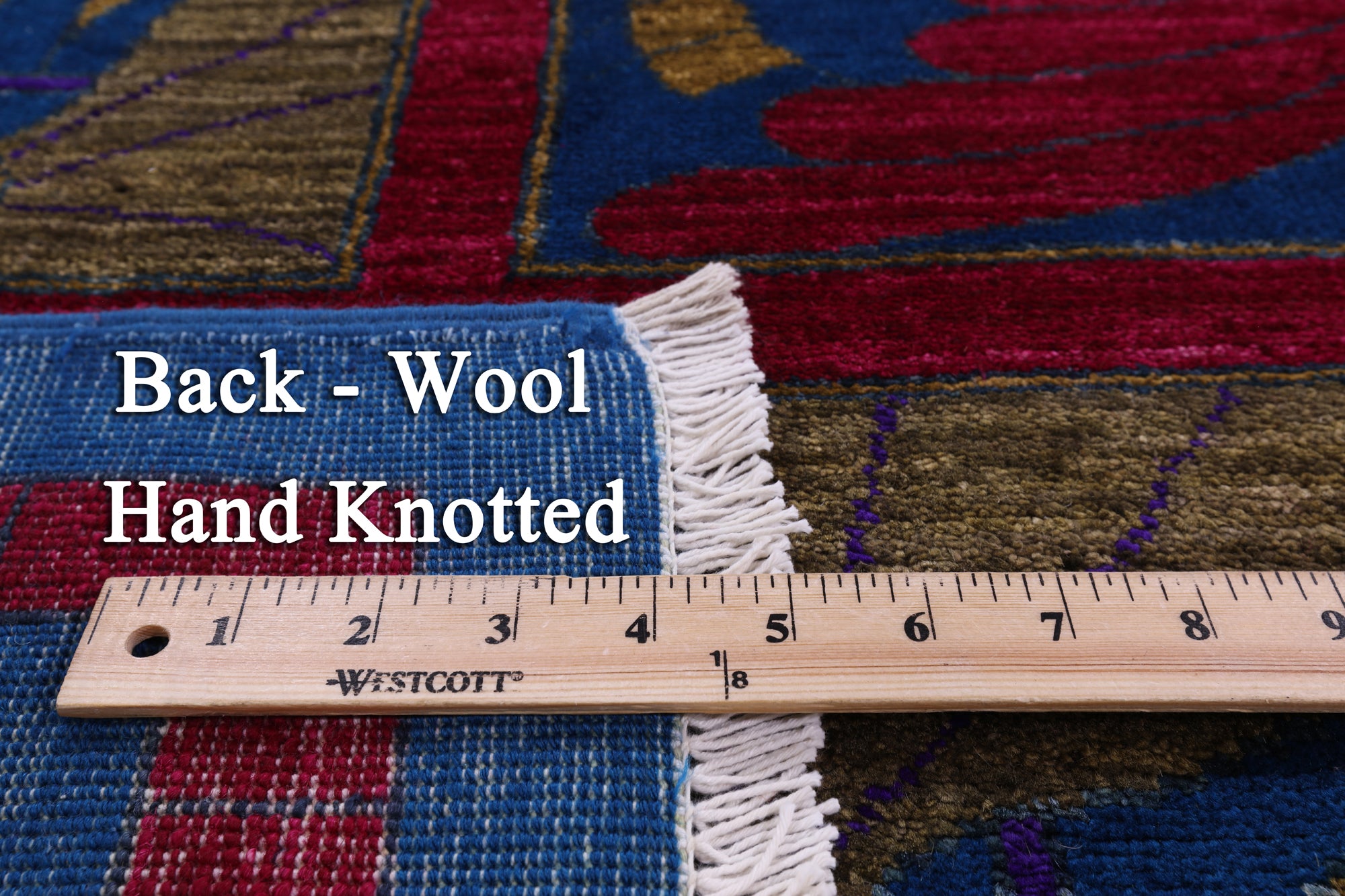 Blue Peacock William Morris Hand Knotted Wool Rug - 10' 0" X 13' 10" - Golden Nile