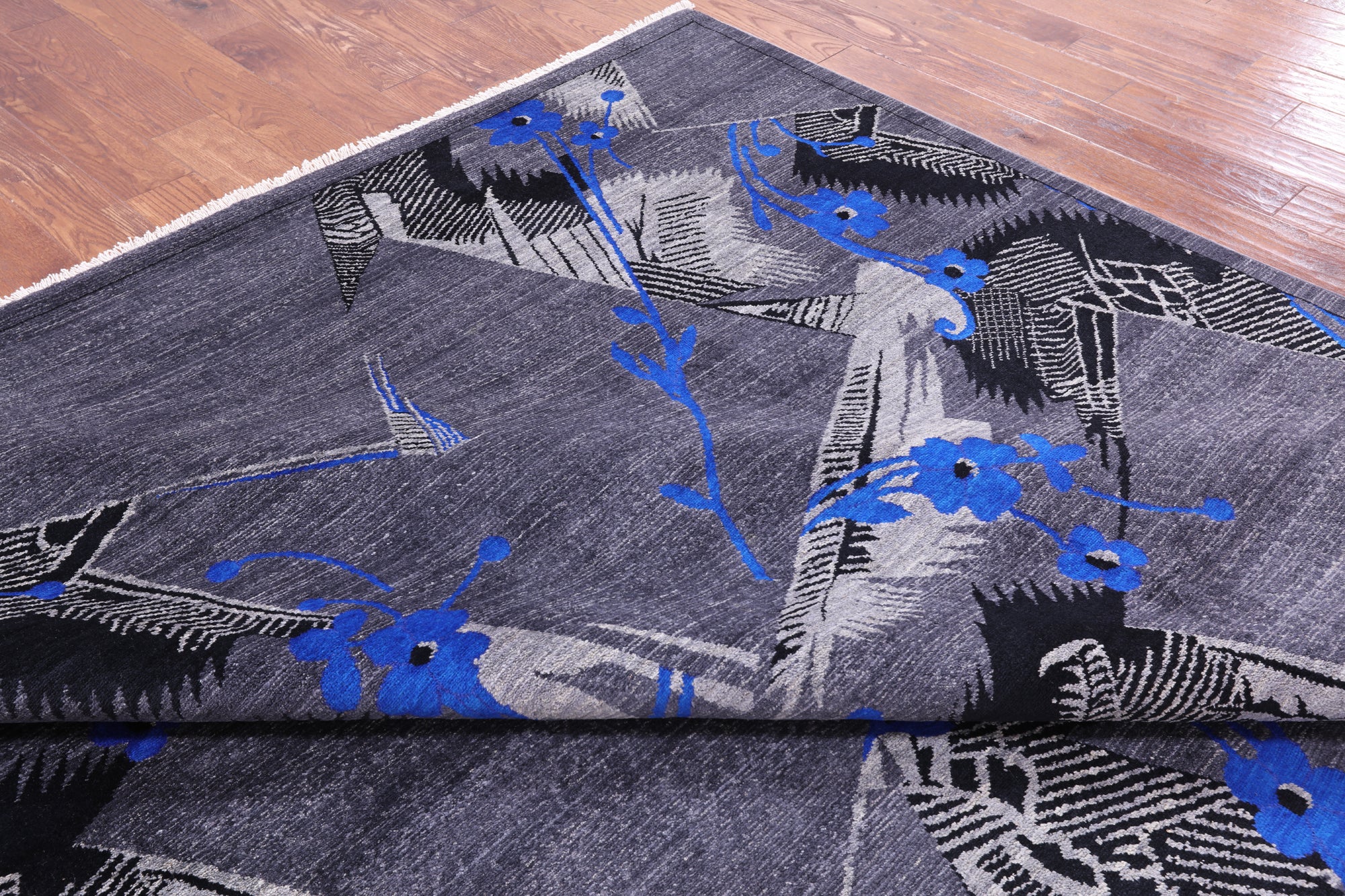William Morris Hand Knotted Wool Rug - 10' 0" X 14' 3" - Golden Nile