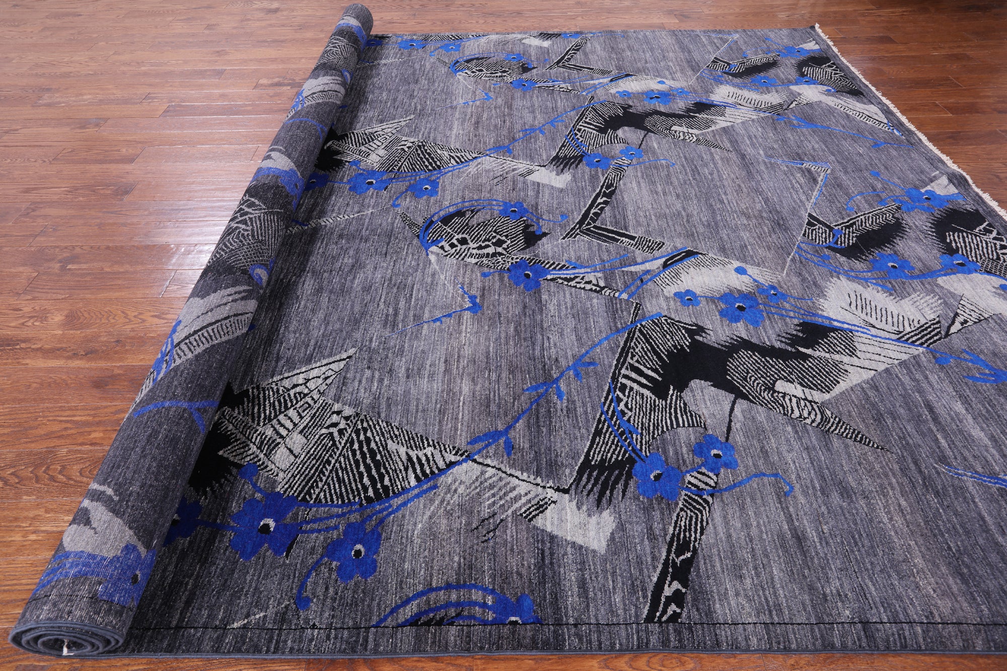 William Morris Hand Knotted Wool Rug - 9' 11" X 13' 11" - Golden Nile