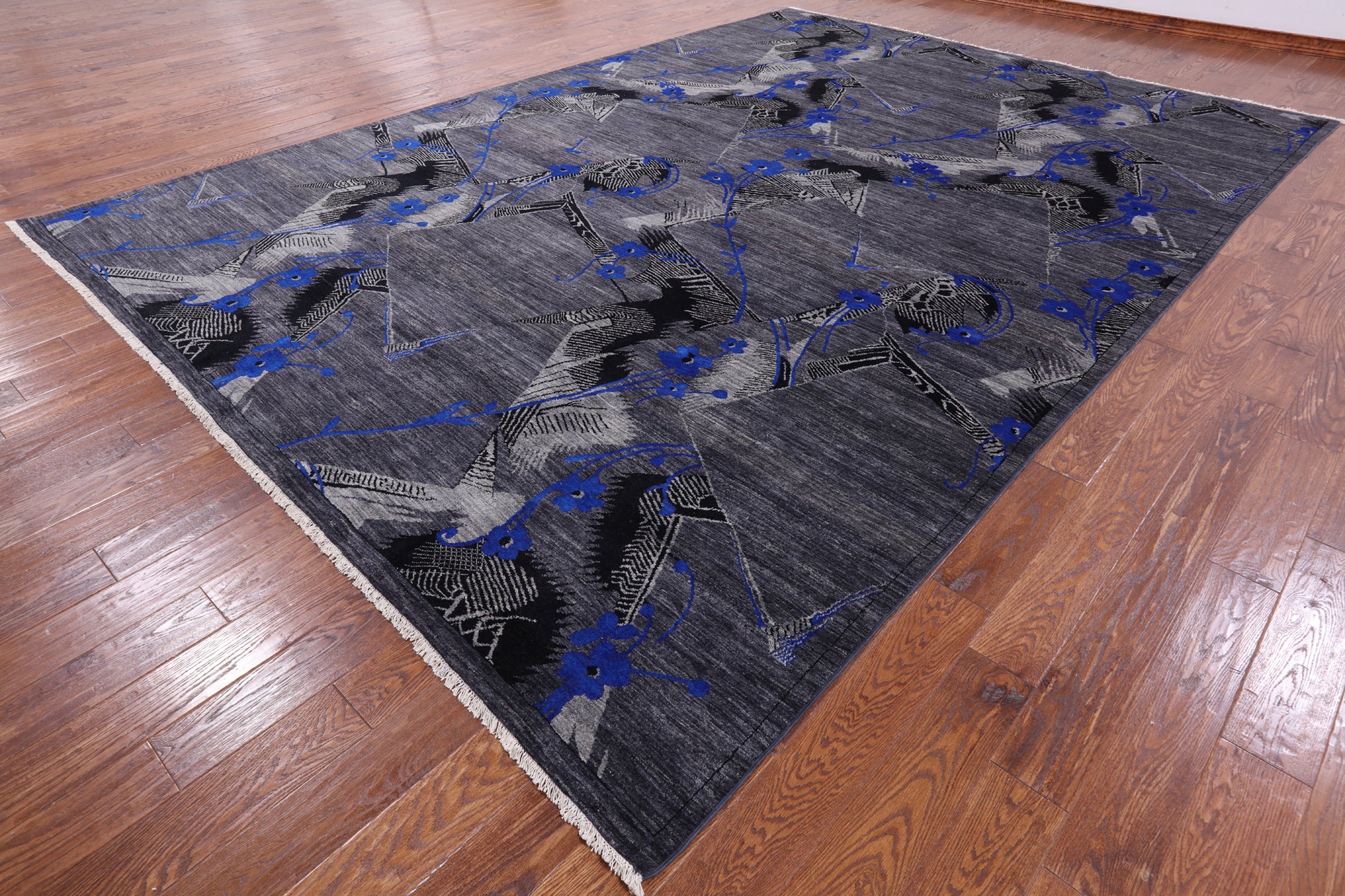 William Morris Hand Knotted Wool Rug - 9' 11" X 13' 11" - Golden Nile