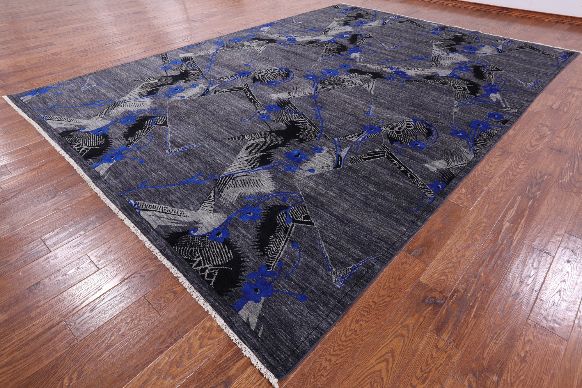 William Morris Hand Knotted Wool Rug - 9' 11" X 13' 11" - Golden Nile