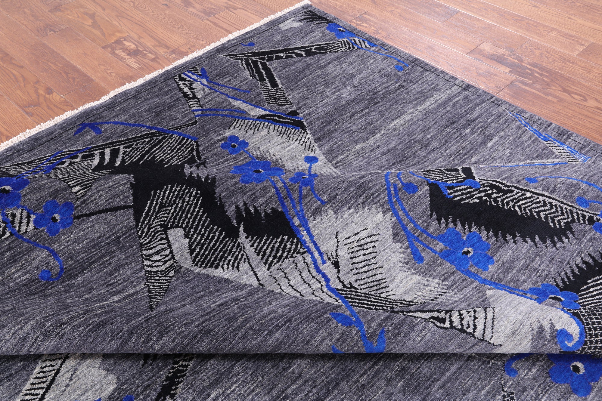 William Morris Hand Knotted Wool Rug - 9' 11" X 13' 11" - Golden Nile