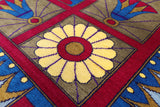 Blue Peacock William Morris Handmade Wool Rug - 10' 4" X 13' 11" - Golden Nile