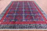 Grey William Morris Hand Knotted Wool Rug - 10' 0" X 11' 10" - Golden Nile