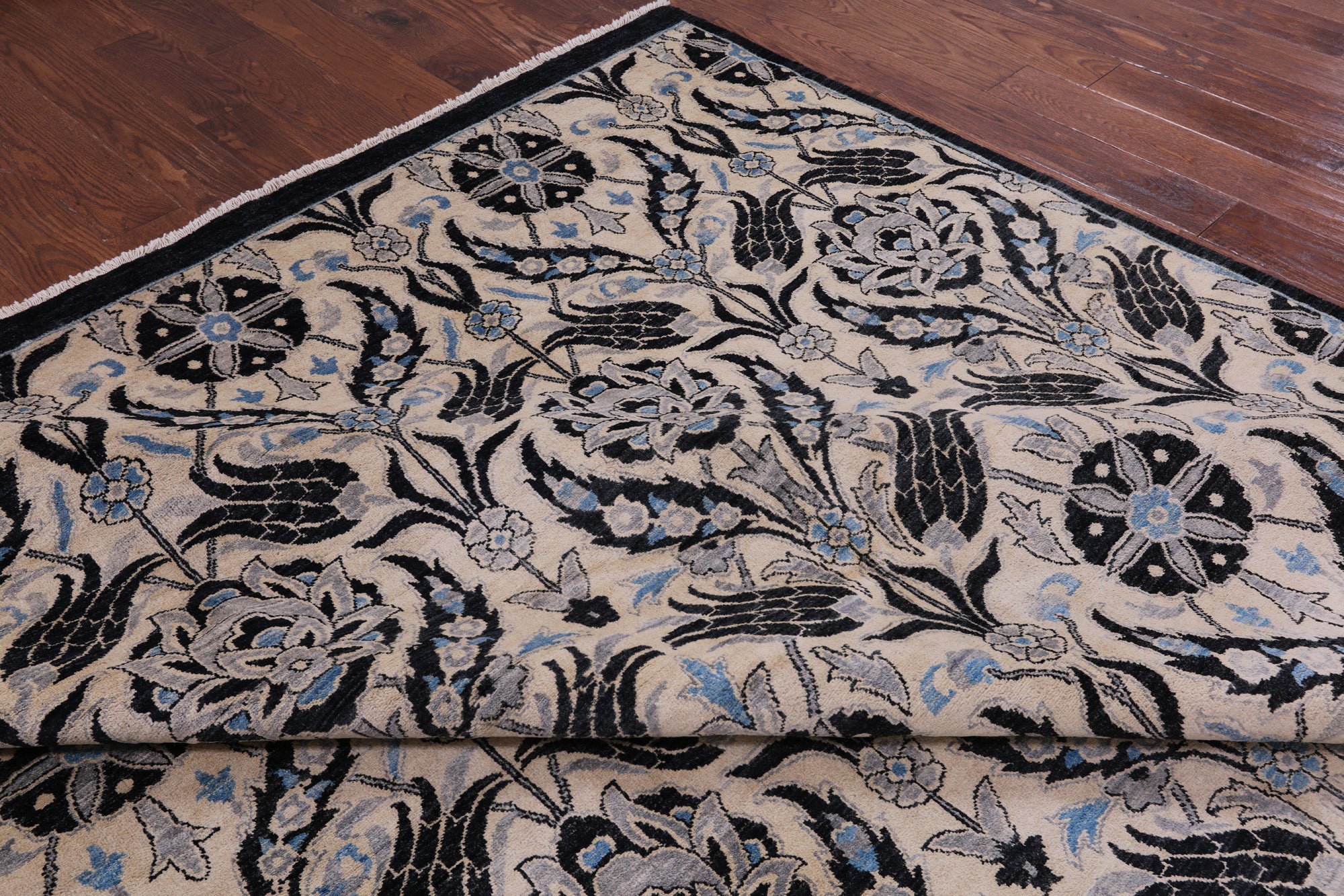 William Morris Hand Knotted Wool Rug - 9' 0" X 16' 0" - Golden Nile