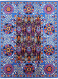 Blue William Morris Hand Knotted Wool Area Rug - 8' 11" X 11' 10" - Golden Nile