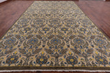 William Morris Hand Knotted Wool Area Rug - 9' 2" X 16' 0" - Golden Nile
