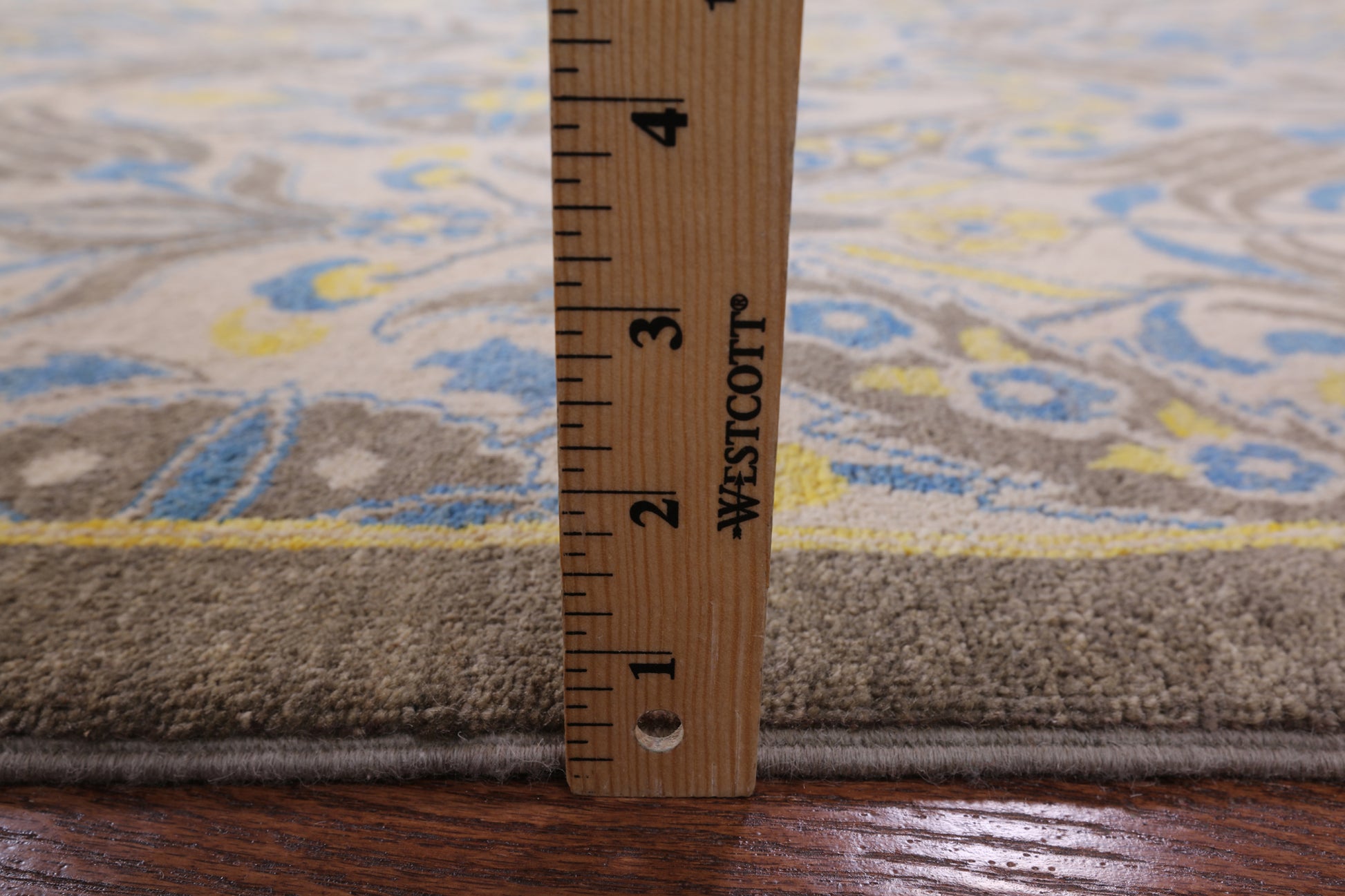 William Morris Hand Knotted Wool Area Rug - 9' 2" X 16' 0" - Golden Nile