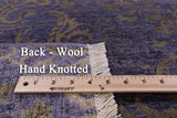 William Morris Handmade Wool Rug - 9' 1" X 11' 9" - Golden Nile