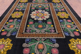 William Morris Hand Knotted Wool Area Rug - 9' 0" X 12' 3" - Golden Nile